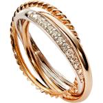 Goldene Vandenberg Goldringe aus Gold mit Diamant für Damen Größe 60 