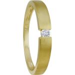 VANDENBERG Damen Ring, 375er Gelbgold mit 1 Diamant, ca. 0,06 Karat, gold, 58