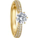 VANDENBERG Damen Ring, 585er Gelbgold mit 61 Diamanten, zus. ca. 1,50 Karat, gold