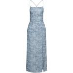 Reduzierte Himmelblaue Bestickte Ärmellose Vanessa Scott Maxi Sommerkleider ohne Verschluss aus Polyester für Damen Einheitsgröße 