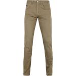 Khakifarbene Unifarbene Vanguard Slim Fit Jeans aus Denim für Herren Größe XXL 