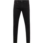 Schwarze Unifarbene Vanguard Slim Fit Jeans aus Denim für Herren Größe XXL 