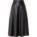Reduzierte Schwarze Unifarbene Vanilia Maxi Kunstlederröcke aus Kunstleder für Damen Größe S für den für den Sommer 