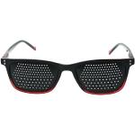 Schwarze Rasterbrillen aus Kunststoff für Damen 