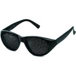 Schwarze Quadratische Rasterbrillen aus Kunststoff 