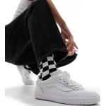 Reduzierte Weiße Vans Low Sneaker mit Schnürsenkel aus Leder leicht für Damen Größe 37 