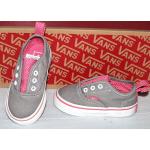 Pinke Gepunktete Vans Authentic Slip-on Sneaker ohne Verschluss aus Textil für Kinder Größe 21 