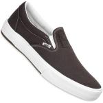 Reduzierte Braune Vans Slip On Slip-on Sneaker ohne Verschluss aus Leder atmungsaktiv für Herren Größe 39,5 