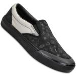Schwarze Vans Slip On Slip-on Sneaker ohne Verschluss aus Veloursleder für Herren Größe 39,5 