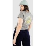 Reduzierte Graue Streetwear Vans T-Shirts aus Baumwolle für Damen Größe XS 