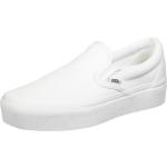 Reduzierte Weiße Vans Classic Slip-On Low Sneaker ohne Verschluss für Herren Größe 36,5 