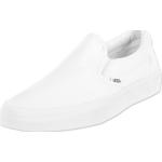Reduzierte Weiße Vans Slip On Classic Low Sneaker ohne Verschluss aus Gummi Rutschfest für Herren Größe 40,5 