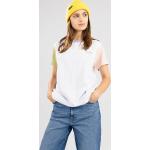 Reduzierte Weiße Color Blocking Vans T-Shirts aus Baumwolle für Damen Größe XS 