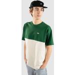 Grüne Color Blocking Vans T-Shirts aus Baumwolle für Herren Größe L 