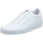 Reduzierte Weiße Vans Ward Low Sneaker mit Schnürsenkel aus Canvas für Damen Größe 38 