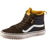 Reduzierte Braune Vans Filmore High Top Sneaker & Sneaker Boots aus Veloursleder Wasserabweisend für Kinder Größe 39 