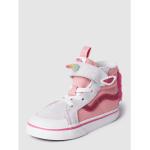 Pinke Gesteppte Vans High Top Sneaker & Sneaker Boots aus Leder für Kinder Größe 26 