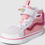 Reduzierte Pinke Gesteppte Vans High Top Sneaker & Sneaker Boots aus Leder für Kinder Größe 24 