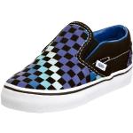 Vans Kids Classic Slip on VLYGLCF, Unisex - Kinder Sneaker, schwarz ((Multi Check) black/nautical blue), 27 EU