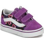Violette Vans Old Skool Low Sneaker aus Leder für Kinder Größe 25 
