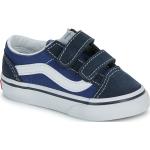 Reduzierte Blaue Vans Old Skool Low Sneaker aus Leder für Kinder Größe 21,5 