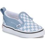 Blaue Vans Checkerboard Slip-on Sneaker ohne Verschluss für Kinder Größe 25 