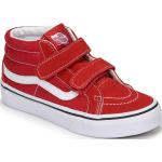 Reduzierte Rote Vans Sk8-Hi Reissue High Top Sneaker & Sneaker Boots aus Leder für Kinder Größe 32 
