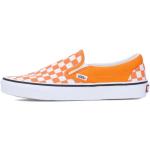 Orange Streetwear Vans Checkerboard Slip-on Sneaker ohne Verschluss für Herren Größe 42,5 