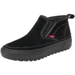 Schwarze Vans Slip On High Top Sneaker & Sneaker Boots ohne Verschluss aus Leder Leicht für Herren Größe 42,5 