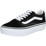 Vans Kids Uy Old Skool Platform Lifestyle Shoes - Black Suede True White / 31 EU