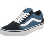 Reduzierte Blaue Vans Old Skool Low Sneaker aus Leder für Herren Größe 39 