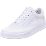 Reduzierte Weiße Vans Old Skool Low Sneaker aus Leder für Herren Größe 42,5 