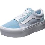 Blaue Vans Old Skool Low Sneaker aus Veloursleder für Damen Größe 34 