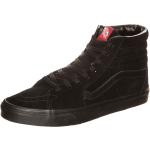 Schwarze Vans Sk8-Hi High Top Sneaker & Sneaker Boots aus Glattleder für Kinder Übergrößen 