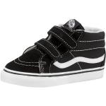 Schwarze Unifarbene Vans Sk8-Hi Reissue High Top Sneaker & Sneaker Boots mit Klettverschluss aus Leder Atmungsaktiv für Kinder Größe 26,5 