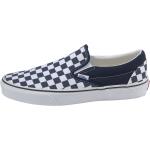 Blaue Vans Checkerboard Slip-on Sneaker ohne Verschluss für Damen Größe 37,5 