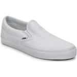 Reduzierte Weiße Vans Classic Slip-On Slip-on Sneaker ohne Verschluss aus Textil für Damen Größe 43 