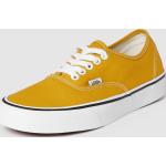 Gelbe Vans Authentic Low Sneaker mit Schnürsenkel aus Textil für Damen Größe 40,5 