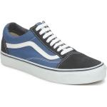 Reduzierte Blaue Vans Old Skool Low Sneaker aus Veloursleder für Herren Größe 46 