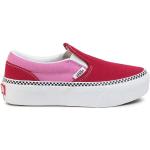 Reduzierte Rote Vans Slip-on Sneaker ohne Verschluss aus Stoff für Kinder Größe 32 