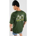 Reduzierte Grüne Streetwear Vans T-Shirts aus Baumwolle für Herren Größe XL 