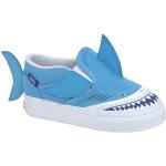 Blaue Vans Slip On Low Sneaker ohne Verschluss aus Leder für Kinder Größe 26,5 