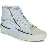 Weiße Vans Sk8-Hi High Top Sneaker & Sneaker Boots aus Textil für Damen Größe 39 