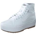 Reduzierte Weiße Vans Old Skool Platform High Top Sneaker & Sneaker Boots aus Textil für Damen Größe 40,5 