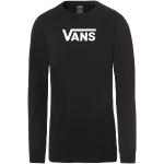 Schwarze Langärmelige Vans Flying V Outdoor-Hemden aus Baumwolle für Damen Größe M 
