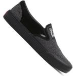 Schwarze Vans Slip On Slip-on Sneaker ohne Verschluss aus Veloursleder leicht für Herren Größe 39,5 