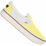 Gelbe Bestickte Vans Comfycush Slip-on Sneaker ohne Verschluss aus Leder für Herren Größe 40 