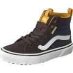 Graue Vans Filmore High Top Sneaker & Sneaker Boots aus Veloursleder für Kinder Größe 34 für den für den Winter 