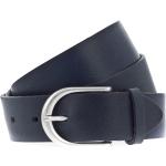 Reduzierte Marineblaue Vanzetti Ledergürtel aus Leder für Damen Länge 105 