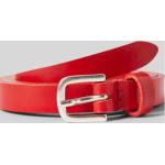 Rote Vanzetti Ledergürtel aus Leder für Damen Länge 90 